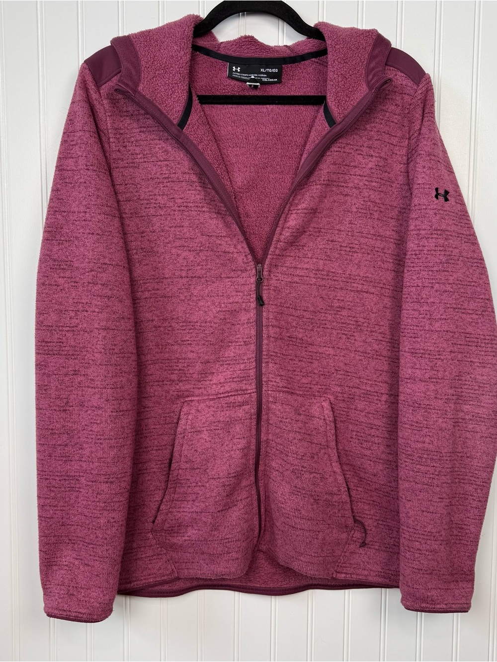 Under Armour Wintersweet 2.0 ColdGear Full Zip Hoodie Purple XL